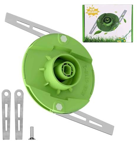 ZITUZY Repuestos para cortacésped de batería Einhell GE-CT 18 LI, 1 disco de corte + 4 cuchillas (Verde)