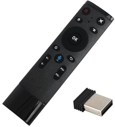 O21 2.4GHz USB WiFi Air Maus mit Bewegungssensor und Sprachsteuerung für PC, Smart TV, Android TV Box – Kabellose Fernbedienung mit Bewegungssteuerung, Plug & Play, Ergonomisches Design