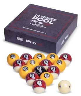 Engelska biljardbollar Dynaspheres Ultimate 8-Pool Pro 15