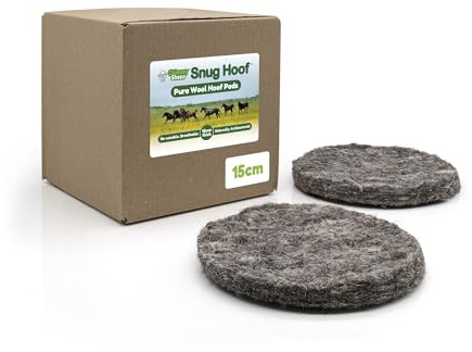 Chimney Sheep Snug Hoof Hufpolster aus reiner Wolle, 15 cm, 10 Stück