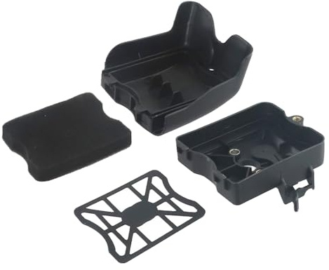 EasyByMall Kit de filtro de aire para desbrozadora BC430, compatible con motores de 43 CC, 49 CC, 52 CC y modelos 40F-5 44F-5, pieza de repuesto de polietileno