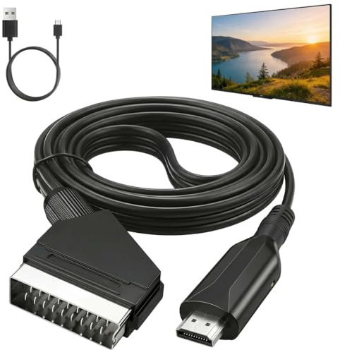Ignara SCART to HDMI Converter with USB Cable SCART Input to HDMI Output