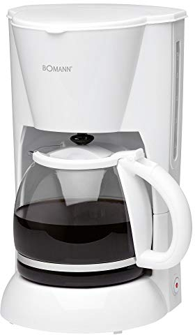 Bomann Machine a Café - Cafetiere - Expresso KA183CB - Cafetière - 900 Watts - 1,5 Litres - Avec protection anti-goutte - Interrupteur marche/arrêt avec voyant - Blanc