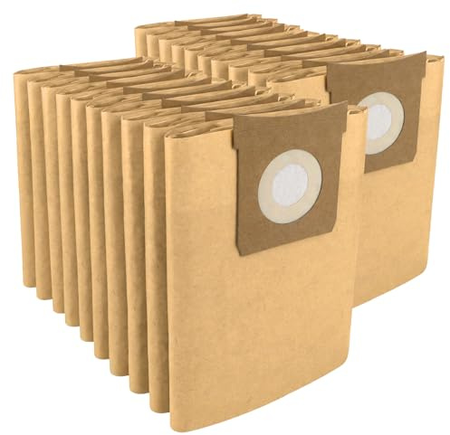 SPARES2GO Strong Dust Bags for Titan 16L 20L 30L 40L Vacuum Cleaners (Pack of 20)