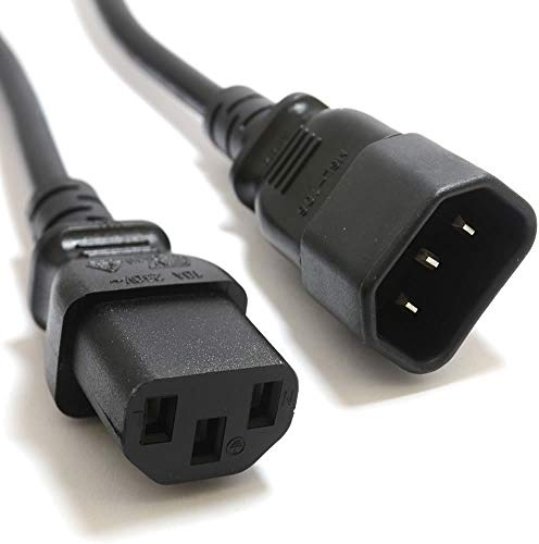 Mytlp Power Extension Cable IEC Male to Female UPS Lead C14 to C13 1.5m