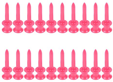 MUXSAM 100Pcs 41mm Kunststoff Step DOWN Golf Tees Graduated Castle Höhe Kontrolle Premium Golf Tees für Golf Training, Golf Zubehör