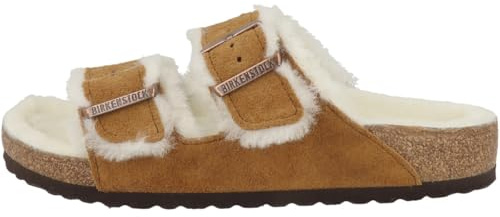 Birkenstock Arizona VL Pelle d'Agnello 1020528 Sandali, Marrone Visone, 37 EU