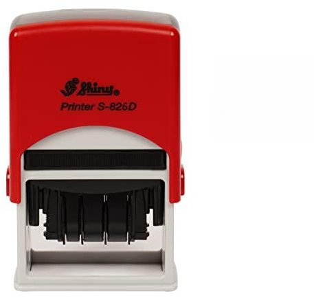 Glanzend Datumsstempel selbstfarbende mit Angenommen von Text Ofiice Stationare Gummi Stempel: s - 826d Black with Red Date