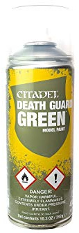 Games Workshop Citadel Death Guard Green - Base en spray, El embalaje puede variar