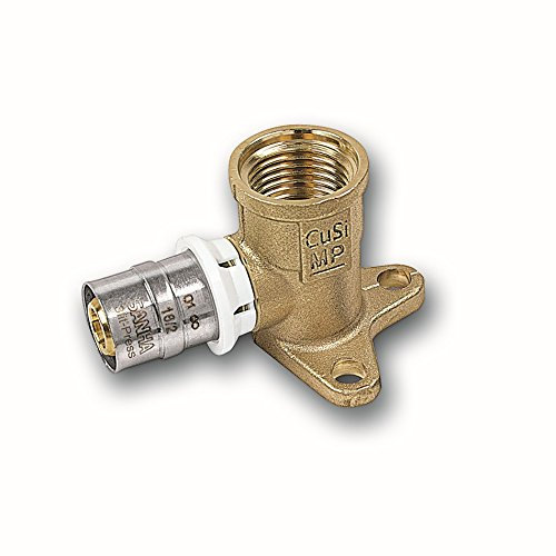 Alu-Verbundrohr Pressfitting bleifrei SANHA Wandscheibe, Universalfl. 20 mm x 3/4 