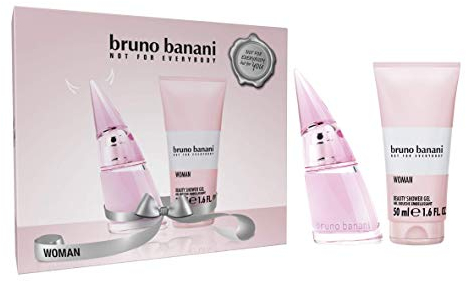 bruno banani Woman Geschenkset – Erfrischendes Eau de Toilette und Duschgel mit spritzig-süßem Duft – Für die selbstbewusste Frau – 1 x 20 ml & 1 x 50 ml