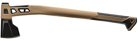 Gerber Accetta da Campeggio e da Outdoor, Fodero incluso, Con Paracord, Bushcraft Axe, Acciaio temprato on rivestimento in PTFE, Marrone, 31-003780