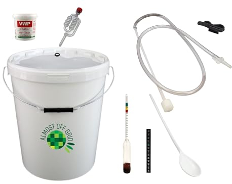 Almost Off Grid 25 Litre Home Brewing Kit for Beginners, Makes 30 Bottles, Equipment Starter Kit, Homebrewing Set for Wine, Beer, Cider and Mead Making, Basic Brewing Equipment