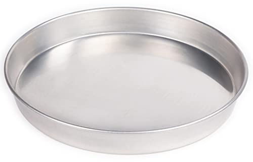 Silicon-Tech | Teglia da Forno Circolare in Alluminio | Diametro 33 cm | Altezza 4,5 cm | Professionale | Ideale per Pizza e Torte