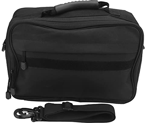 Tissting Angelrollentasche große Kapazität, Angelrollen-Etui Oxford-Angelausrüstungstasche mit Mehreren Taschen Verstellbarer Riemen Seefischerei Umhängetasche Angelzubehör, für Männer und Frauen