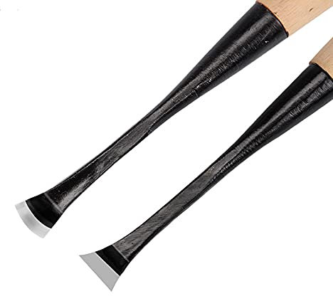 5mm-30mm couteau incurvé cuillère bol outils de sculpture travail du bois lame tranchante manche en bois ciseaux à sculpter, b, 20mm