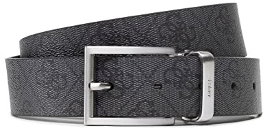 GUESS Vezzola Gürtel Leder,XL (105),Coal
