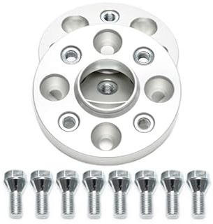 X-Parts Spurverbreiterung Festverschraubtes System Set mit Zentrierung für OEM Schrauben M12x1.5 4x100 Nabenlochbohrung 57,1 Seite: 20/25 / 30mm pro Achse: 40/50 / 60mm 1039047 (20mm)