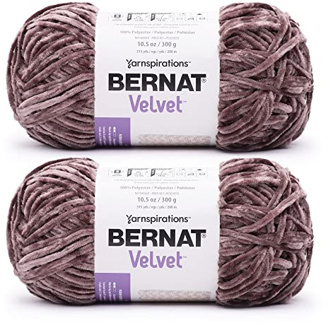 Bernat Velvet Mocha Yarn - 2 Pack of 300g/10.5oz - Polyester - 5 Bulky - Knitting/Crochet