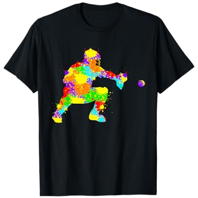 Baseball Catcher Giocatore di baseball Bambini Ragazzi Uomini Maglietta