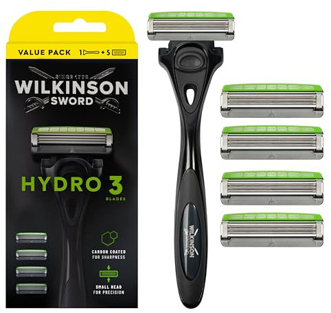 Wilkinson Sword Hydro 3 Rasierer +5 Rasierklingen für Männer