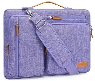 MOSISO Borsa Tracolla Laptop Custodia Computer | Compatibile con MacBook HP,Dell,Lenovo, Asus Notebook,Lato Open Borse Messenger&4 Cerniera Tasche&Handle