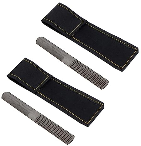HOMSFOU 2 Sätze 4 1 flache Holzraspel Carbon-Handfeile halbrunde Raspelfeile Rundraspel für Holz Holzfeile halbrunde Holzraspel werkzeug Feile aus Kohlenstoffstahl 4 in 1 flache Datei