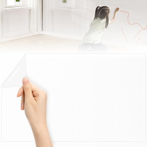 Wandschutzfolie Elektrostatisch, Wandschutzfolie Selbstklebend, Schutzfolie Wand Transparent, Selbstklebende Folie Transparent für Küche, Möbel, Büro, Wandschutz (40cm x 2m)