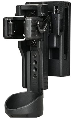 Taschenlampen-Halter für Gürtel – vielseitiger Taschenlampen-Gürtelhalter, Taschenlampenträger-Ausrüstung, leichte Tragetasche, Taschenlampen-Holster mit Hebel-Seitenverriegelungssystem, 360° drehbar,