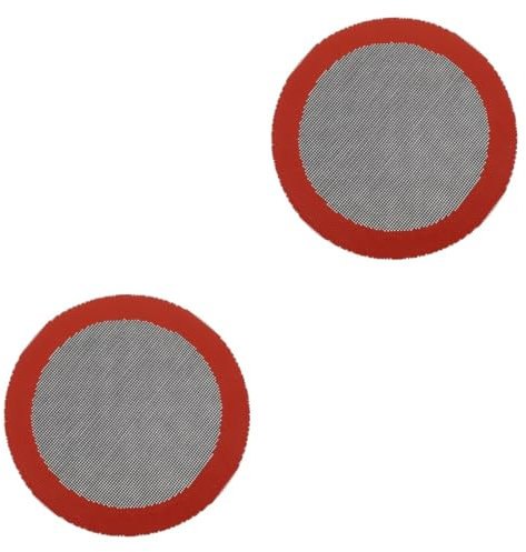 TOPBATHY 2St Luftfritteuse silikonbackform silikonbackfolien Gardampfeinsatz Backkissen für die Küche Dampfpad wiederverwendbarer Einsatz für Dampfgarer Silikon-Backmatte Kieselgel rot