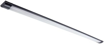 Licht-Erlebnisse Deckenlampe LED dimmbar mit Farbwechsel 5280 lm Schwarz Weiß 120 cm lang flache Deckenleuchte Flur Halle Gang