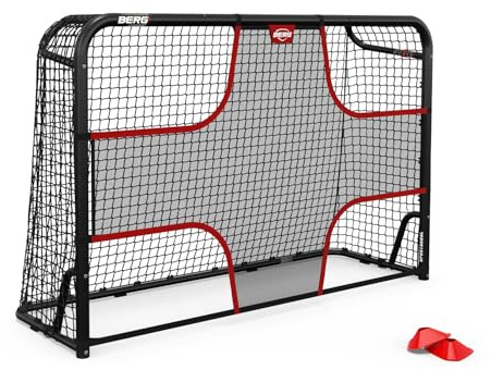 BERG Fußballtor | stabiles Metalltor mit Präzisionsnetz | wetterfestes Fußballtor für Kinder & Erwachsene | einfacher Aufbau