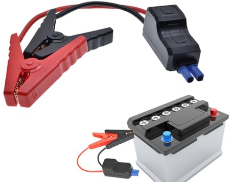 Sollee Démarreur de Batterie Portable | Démarreur De Saut De Voiture - 650A Protection Inverse Polaire Arrêt Auto Véhicules Utilitaires SUV Camion Golf Cart Moto