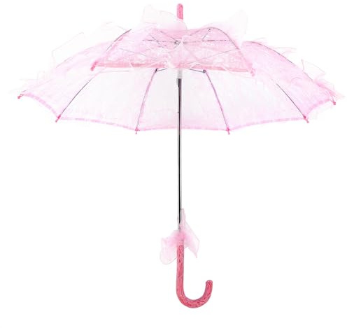 HEEPDD Paraguas de Encaje, Adecuado para Bodas, Buena Categoría de Festival de Fotografía (Pink)