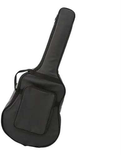 ATEUXOL Gitarrentasche 40 ''41'' akustische Klassische Gitarre Gig ing Bag Weiche Fall PU Leder Tasche(Black)