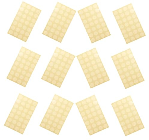 VILLFUL Autocollants de Renforcement Transparents pour Trous de Papier 12 Feuilles Étiquettes Adhésives pour Reliure à Anneaux Protecteurs Perforés pour Feuilles Mobiles Réparation et