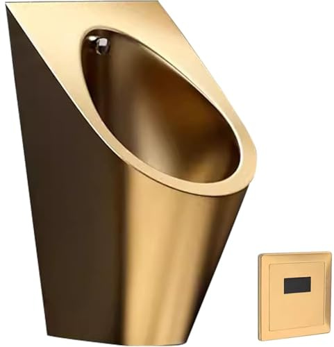 Urinoir mural à capteur automatique pour homme en acier inoxydable pour usage domestique et commercial