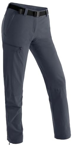 Maier Sports Inara Slim 3/4, Damen Wanderhose, Wasserabweisende Dreiviertelhose für Trekking und Hiking, Enganliegender Schnitt, PFC-frei, mSTRETCH pro 4 & Dryprotec, Grau, 40 (W31/L31)