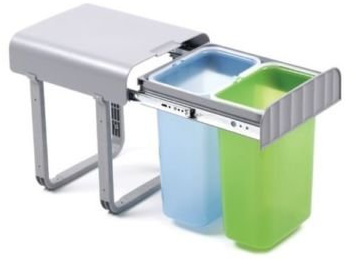 REJS RECYCLE BIN ALADIN-2 PULL OUT KITCHEN WASTE BIN 400MM