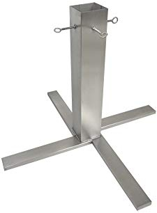 KTC Tec Tannenbaumständer Edelstahl 4-Bein Kreuz, H 600 Christbaumständer Weihnachtsbaumständer Weihnachtsbaum Halter Baumständer (1 Stück)