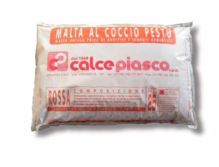 ARTIMESTIERI - Intonaco In Calce e Cocciopesto Rosa antico - Sacco Da 25 Kg