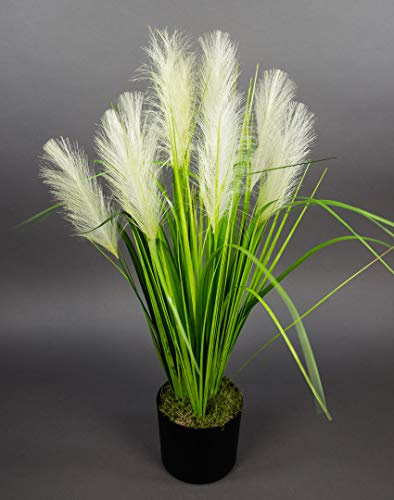 Seidenblumen Roß Palmengrasbusch 75cm im Topf DP künstliches Gras Palmengras Kunstpflanzen Kunstgras künstliche Pflanzen Solitärgras Ziergras