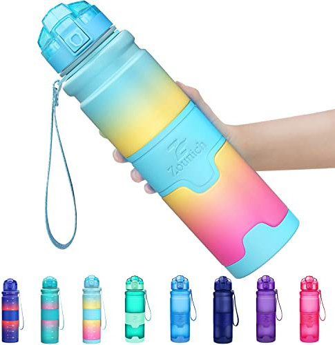 Zounich Drinking Bottle Sports BPA-Free Water Bottle with Filter | Water Bottle for Sports, Fitness, Children, School, University, Bicycle, Outdoors