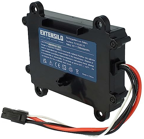 EXTENSILO Akku kompatibel mit Bosch Indego 350, M 700, 400 Rasenmäher (2500mAh 18V Li-Ion)