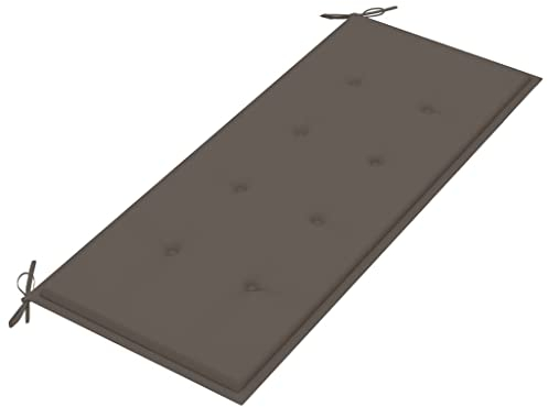 WIFESE Gartenbank-Auflage Taupe 120x50x3 cm Sitzkissen Bank Bankauflage Sitzkissen Outdoor Sitzpolster Bank Sitzauflagen Gartenmöbel Universellen Design Geeignet für Gartenbänke im Freien