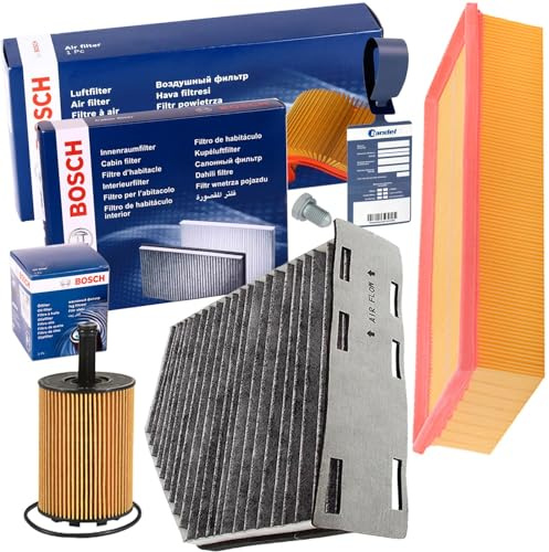 Filter Inspektionspaket | 1457429192+1987429404+220125S+1987432397 für 1.9+2.0 Tdi Passat 3C Golf 5 A3