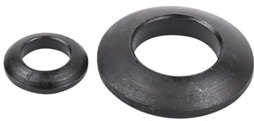 jiuxinyun Rondelle sphérique conique M6 M8 M10 M12 M16 M20 M24, rondelle fraisée en acier inoxydable, joint conique convexe Concave en acier au carbone, 2 à 10 pièces(M8 (10Pcs))