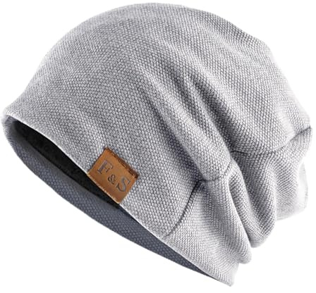 Djfkey Damen Warme Herbst Winter Slouch Beanie Mütze Herren Kopfbedeckung Baumwolle Strickmütze Flexibler Freizeithut Leichte Chemo Wintermütze