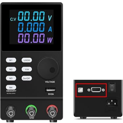 Fuente de alimentación de CC variable, 30 V, 30 A, 60 V, 10 A, 20 A, 100 V, 5 A, fuente de alimentación de CC programable, banco de trabajo de mantenimiento ajustable for laboratorio con puerto RS485