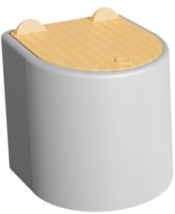 Sharplace Mini Pattumiera per Gatti, Pattumiera, Secchio di Stoccaggio, Piccolo Cestino per Lettiera, Contenitore per Cucina, Camera da Letto, al Tavolo, Grigio